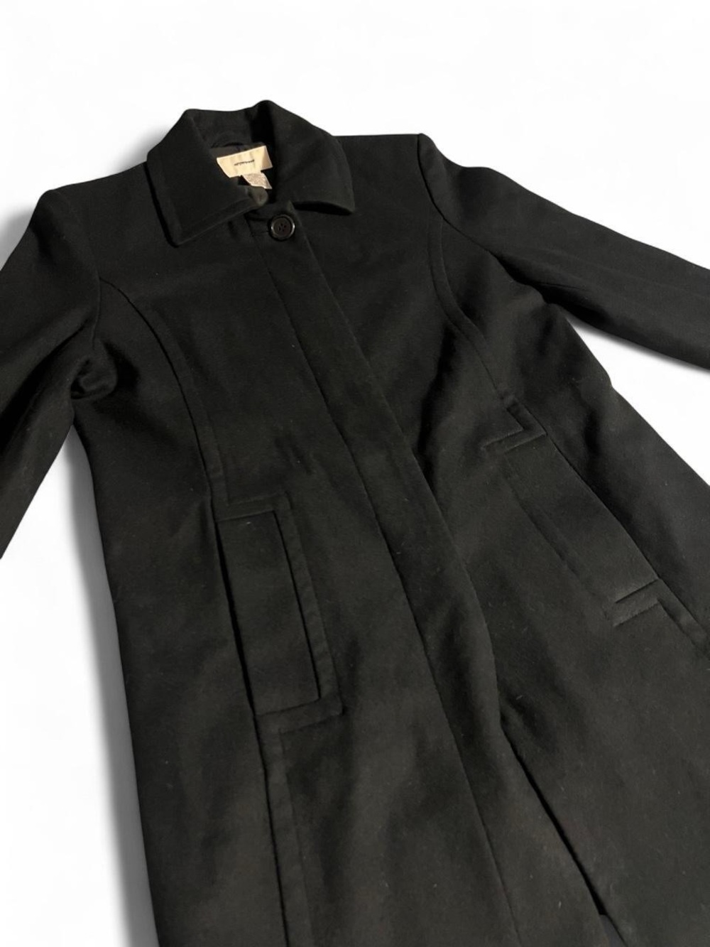 Merona Black Single-Button Trench Coat